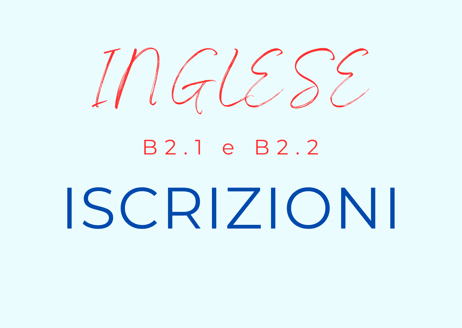 Course Image ISCRIZIONI - Corso B2.1 (READING+LISTENING)
